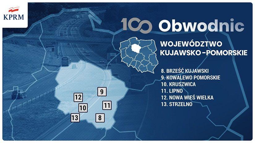 Lipno na liście rządowego programu budowy 100 obwodnic