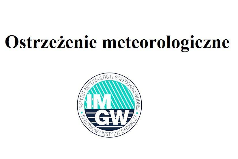 Ostrzeżenie meteorologiczne - Burze z gradem