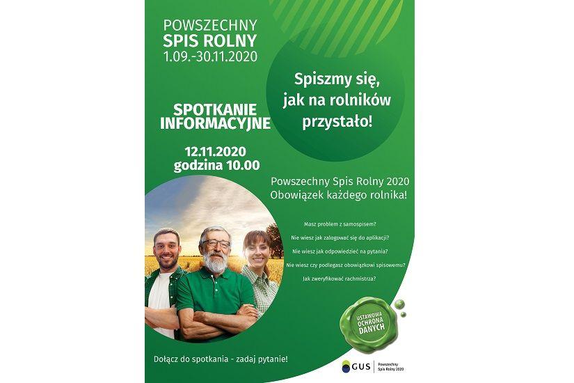 Powszechny Spis Rolny - spotkanie informacyjne online