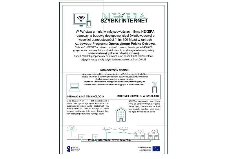 Szybki internet w ramach rządowego Programu Operacyjnego Polska Cyfrowa