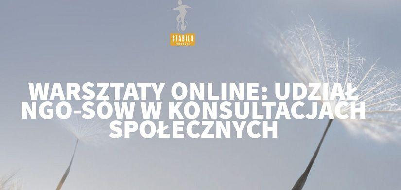 Nowy termin bezpłatnych warsztatów pn. „Udział NGO-sów w konsultacjach społecznych”