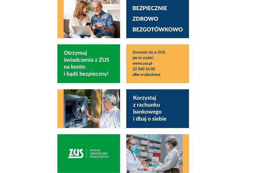 Bezpiecznie, zdrowo, bezgotówkowo – rusza kampania informacyjno-edukacyjna dla klientów ZUS