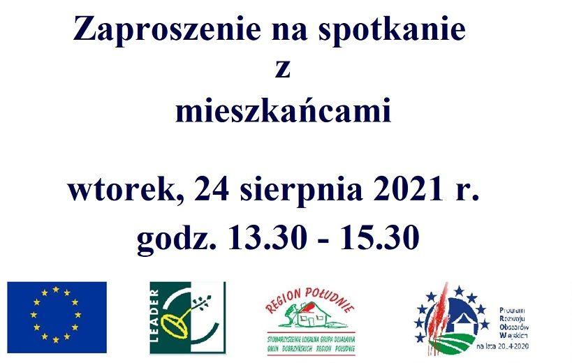 Zaproszenie na spotkanie z mieszkańcami