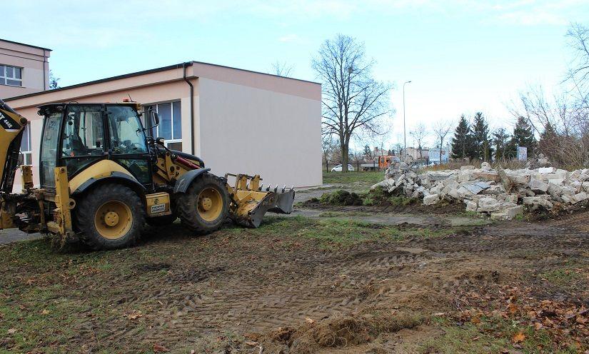 Teren pod budowę hali sportowej przygotowany