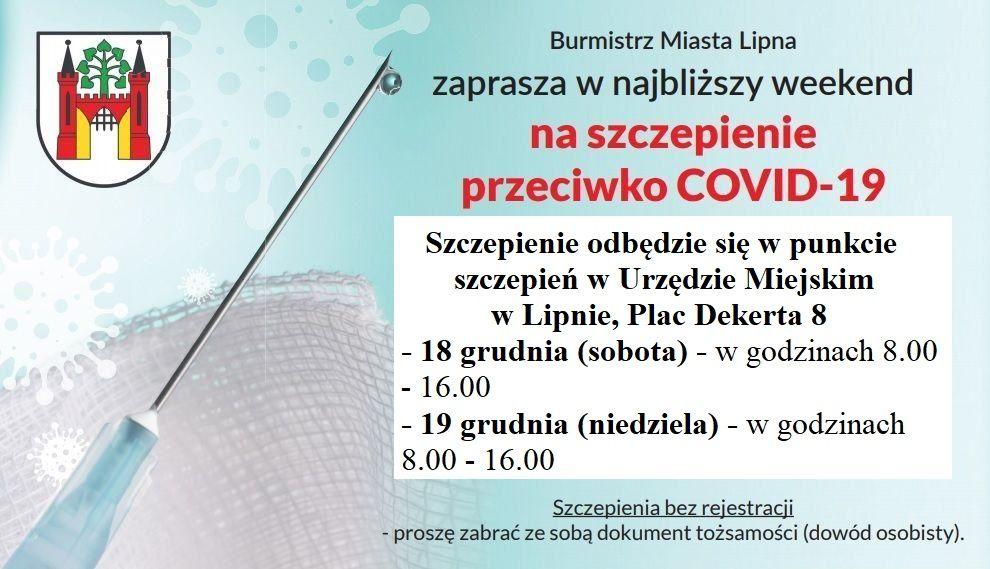 Zaproszenie na szczepienie przeciwko COVID-19 