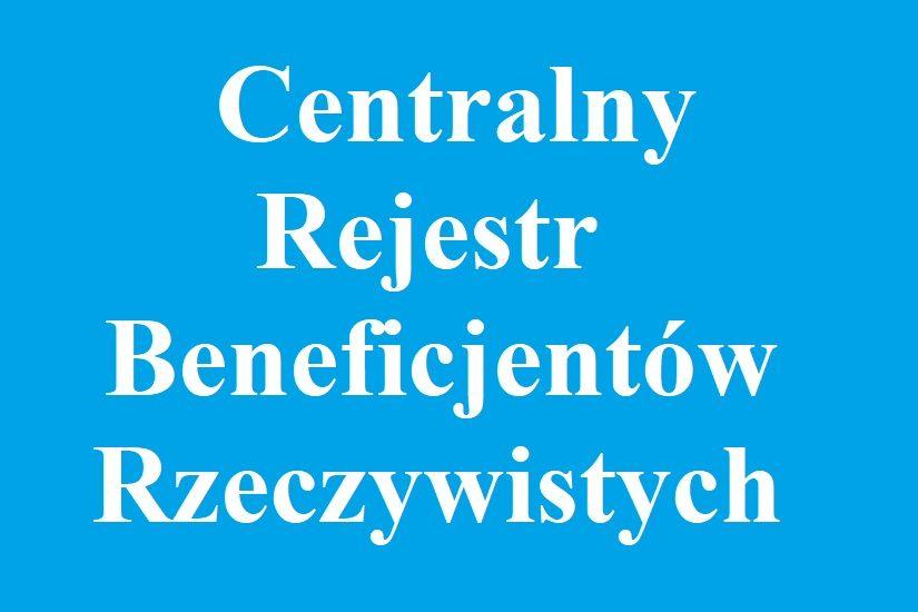 Centralny Rejestr Beneficjentów Rzeczywistych - informacja dla NGO