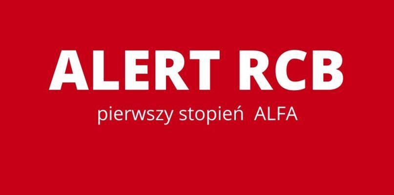 Stopień alarmowy ALFA-CRP na terenie całego kraju