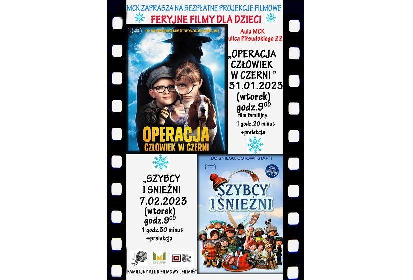 Ferie 2023 - bezpłatne pokazy filmów familijnych