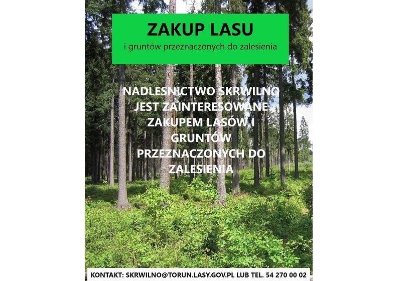 Zakup gruntów leśnych - ogłoszenie