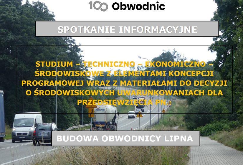 Spotkanie informacyjne w sprawie opracowania projektowego dla Obwodnicy Lipna