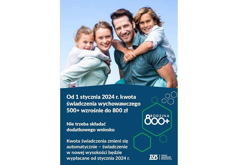 800+ od stycznia 2024 r. bez dodatkowych wniosków 