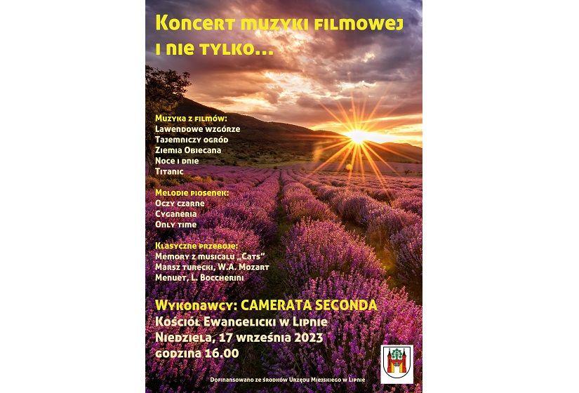 Koncert muzyki filmowej w kościele ewangelickim w Lipnie