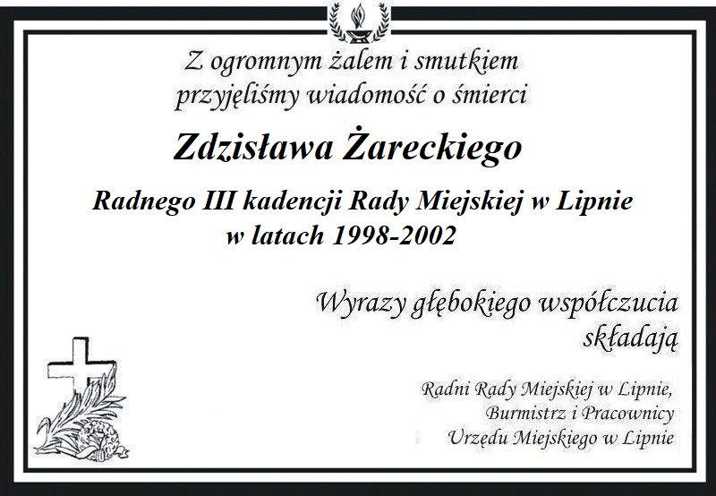 Z głębokim żalem zawiadamiamy...