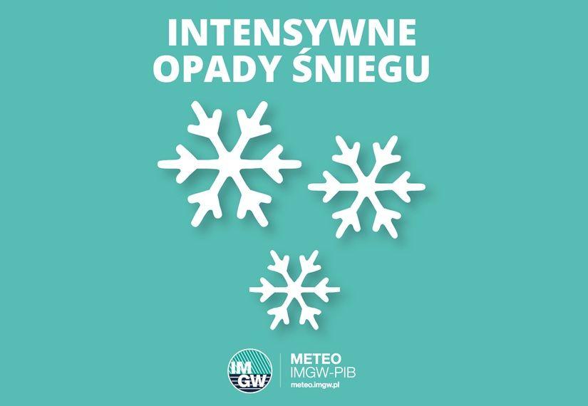 Ostrzeżenia meteorologiczne: Intensywne opady śniegu