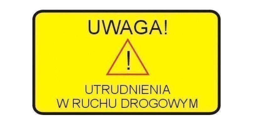 Utrudnienia w ruchu drogowym - ulica Różana w Lipnie
