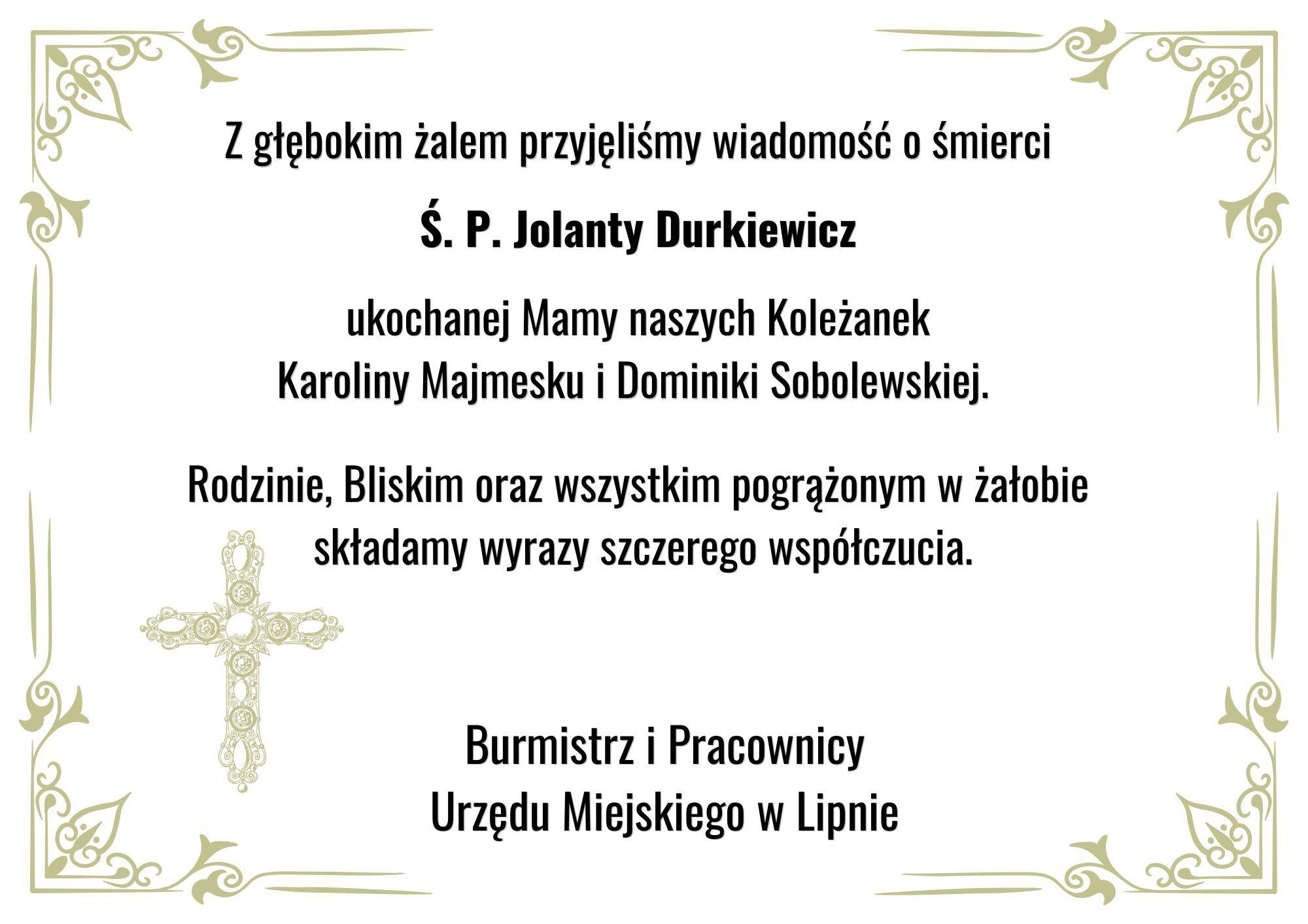 Z głębokim żalem zawiadamiamy...
