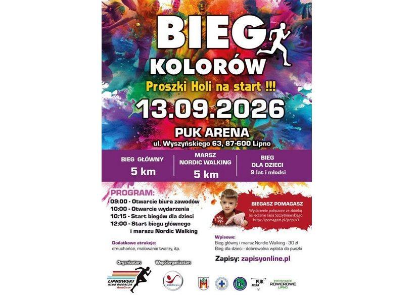 Bieg Kolorów z Lipnowskim Klubem Biegacza ArczCiach