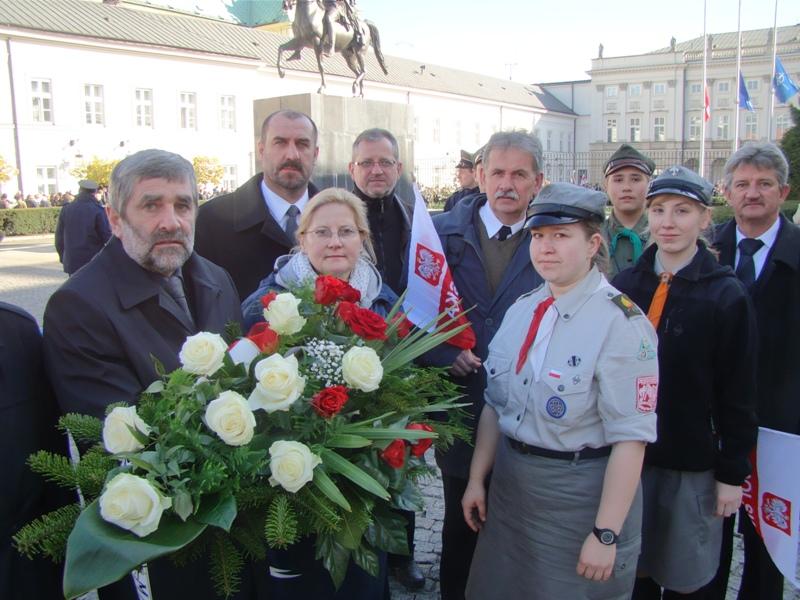 Kwiaty od mieszkańców Lipna