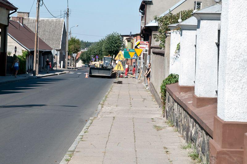 Zdj. nr. 1. Nowy chodnik na ul. Staszica