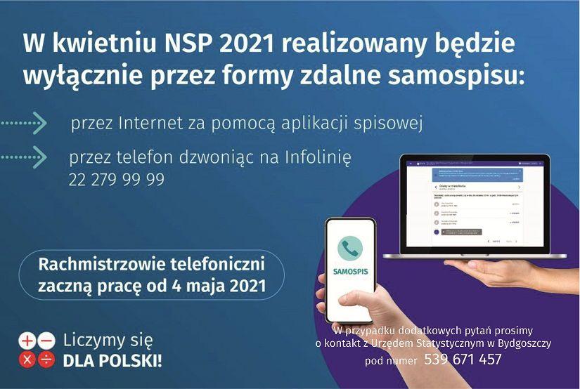 Informacja o metodach realizacji NSP2021 w kwietniu 2021 r.