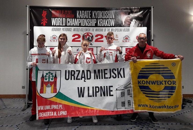 Medaliści Mistrzostw Świata w Karate Kyokushin z Lipna!