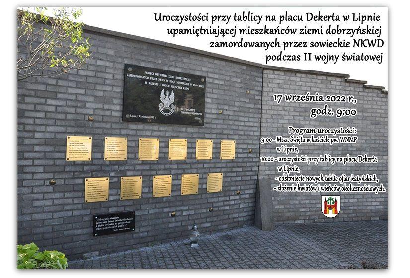 Uroczystości upamiętniające mieszkańców ziemi dobrzyńskiej zamordowanych przez sowieckie NKWD