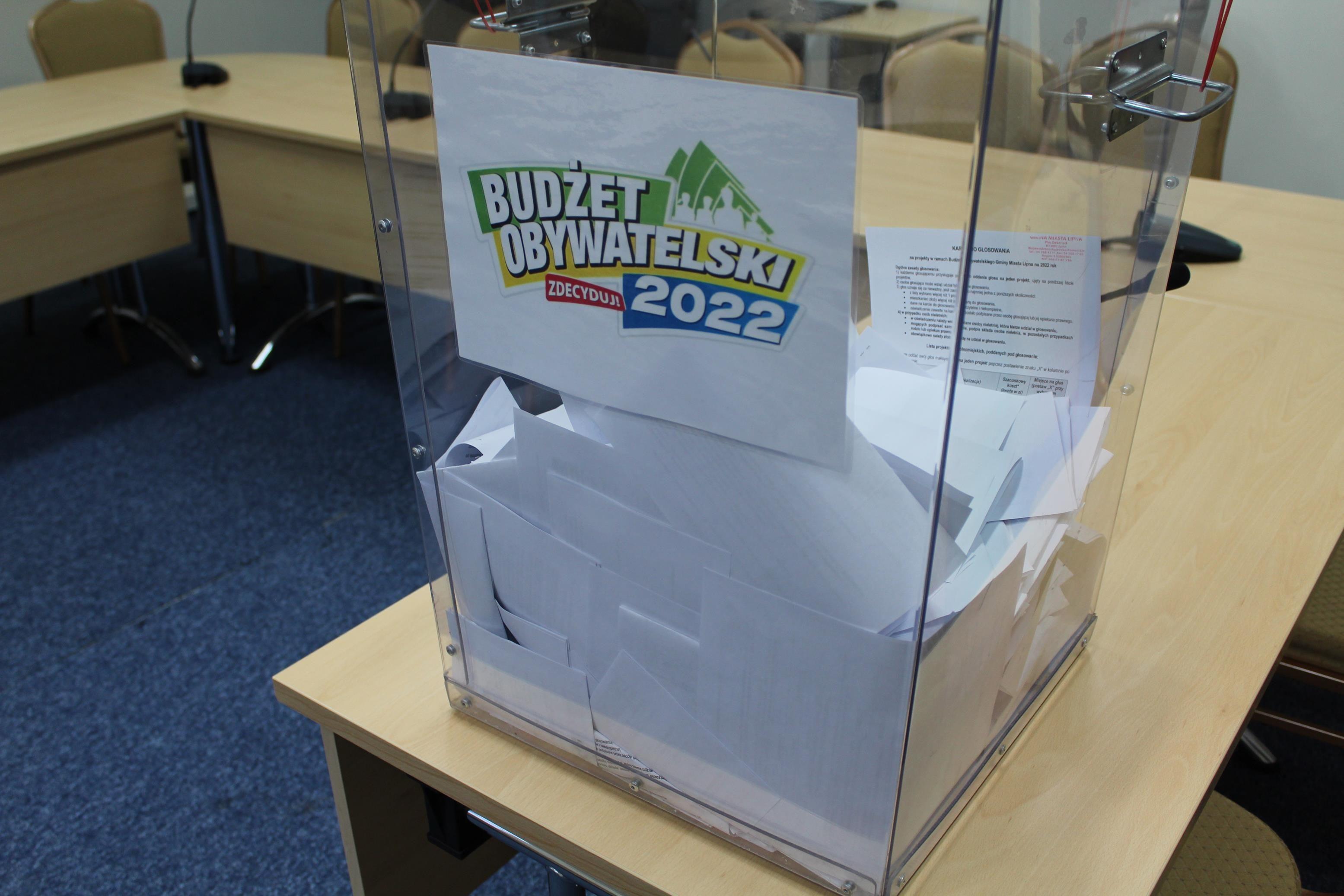 Otwarcie urny do głosowania - Budżet Obywatelski 2022