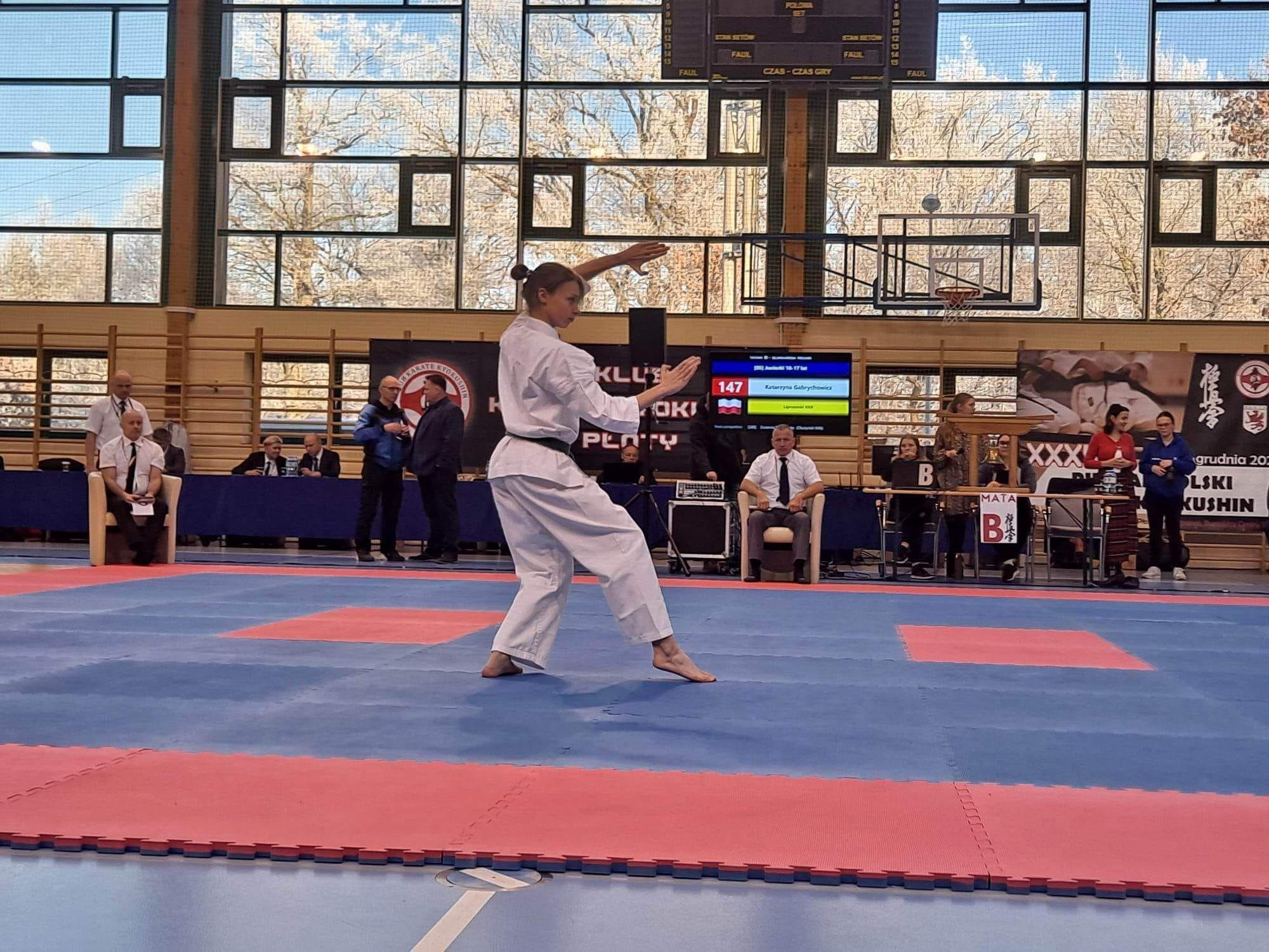 Zdj. nr. 2. Zawody Polskiego Związku Karate - 17 grudnia 2022 r., Płoty