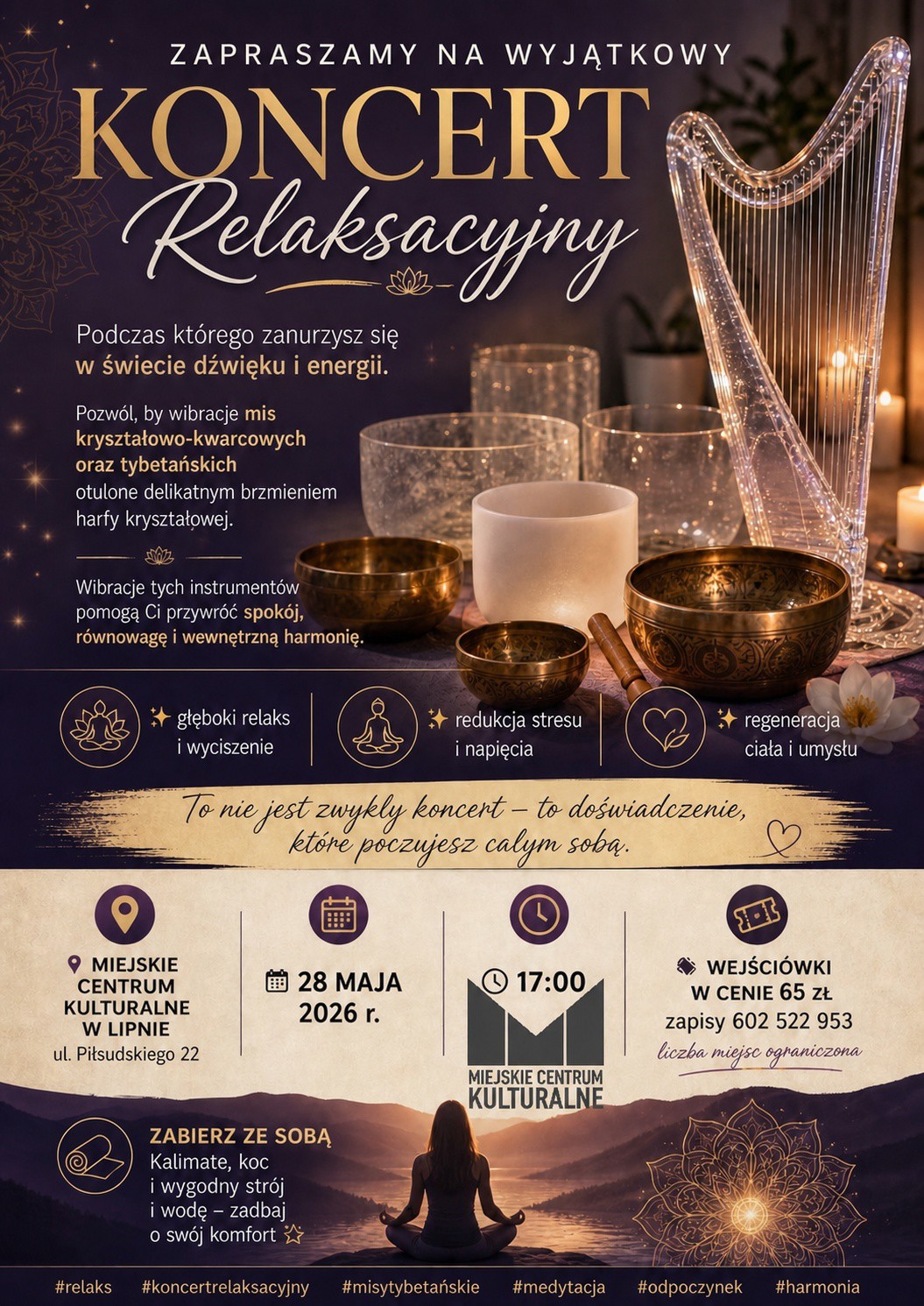 Plakat wydarzenia Koncert relaksacyjny