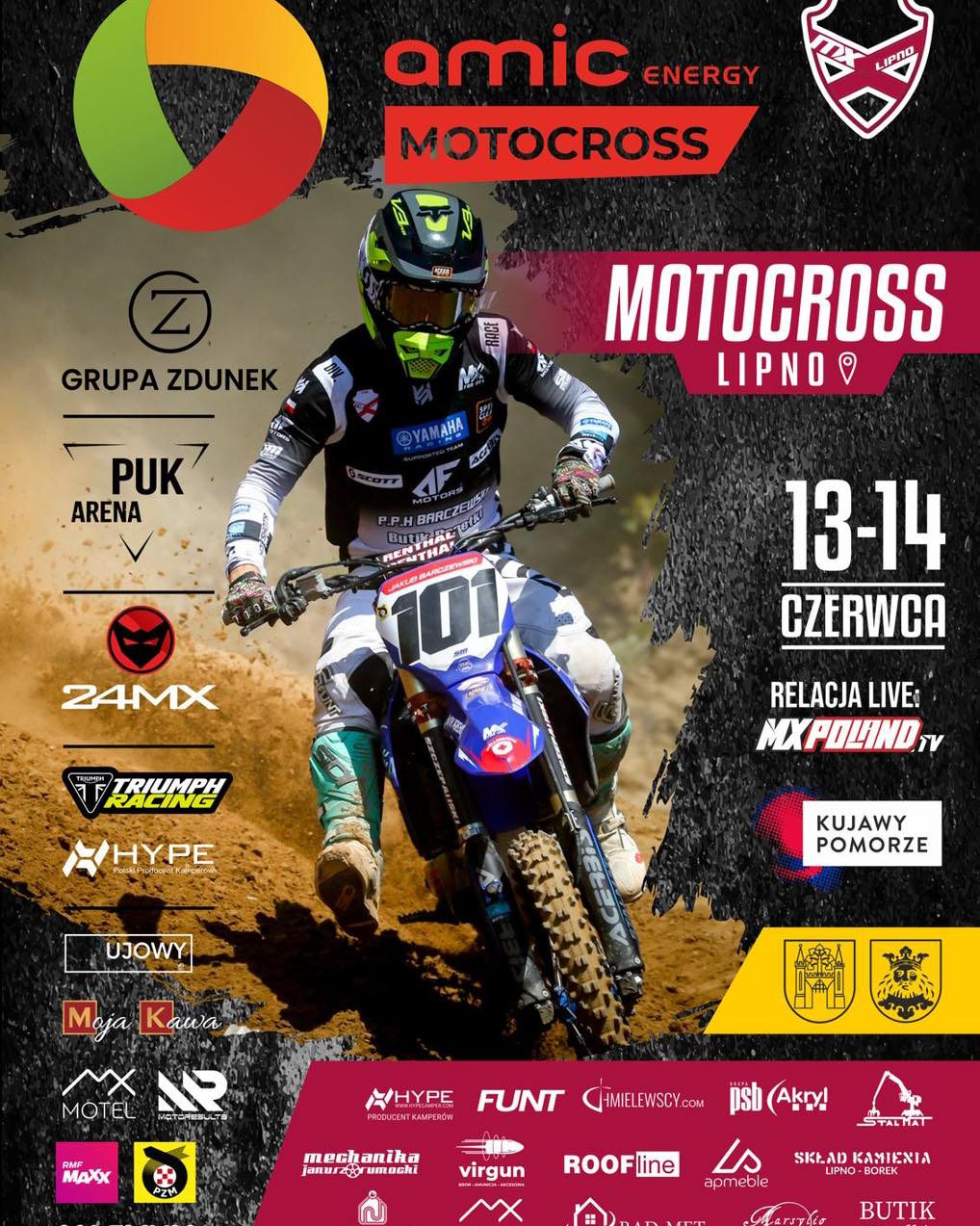 Plakat wydarzenia - zawody motocrossowe